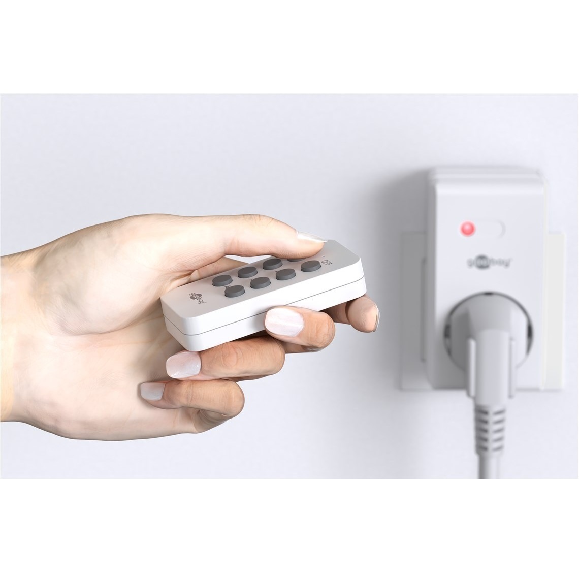 Goobay losse afstandsbediening voor draadloze schakelset / wit - Afbeelding 3