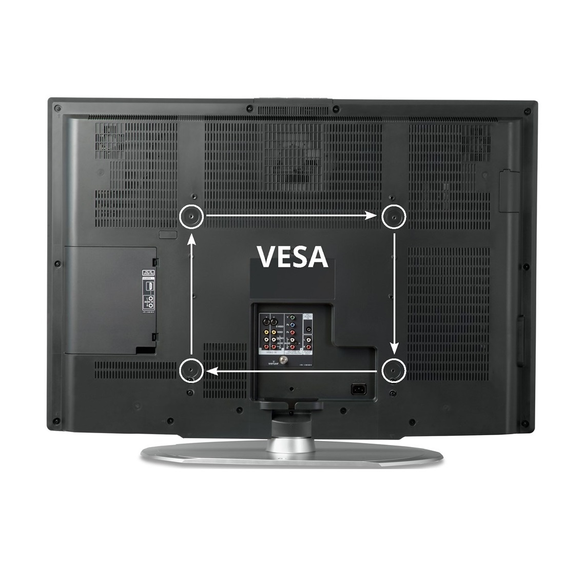 Goobay VESA-adapter VESA 50, 75 en 100 (beugel) naar VESA 200/100 en 200 (scherm) / zwart - Afbeelding 2
