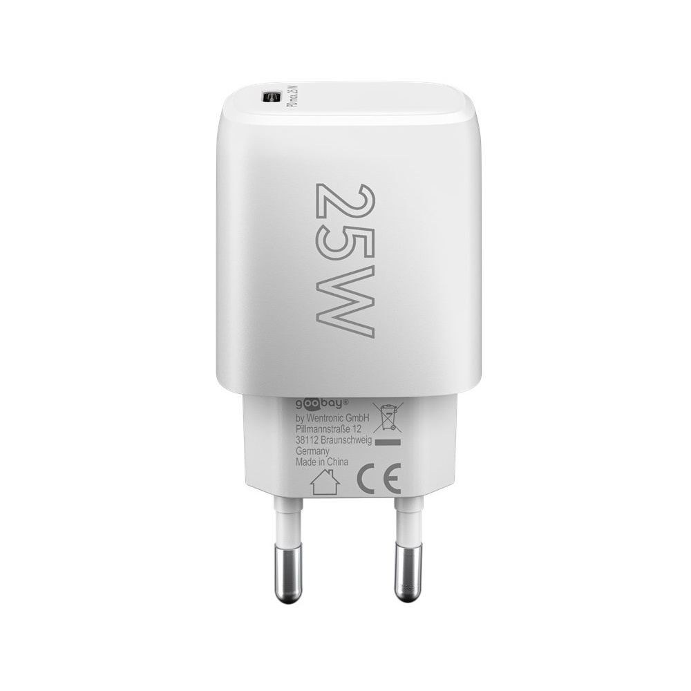 Goobay USB lader | USB-C PD | GaN | 25W | wit - Afbeelding 3