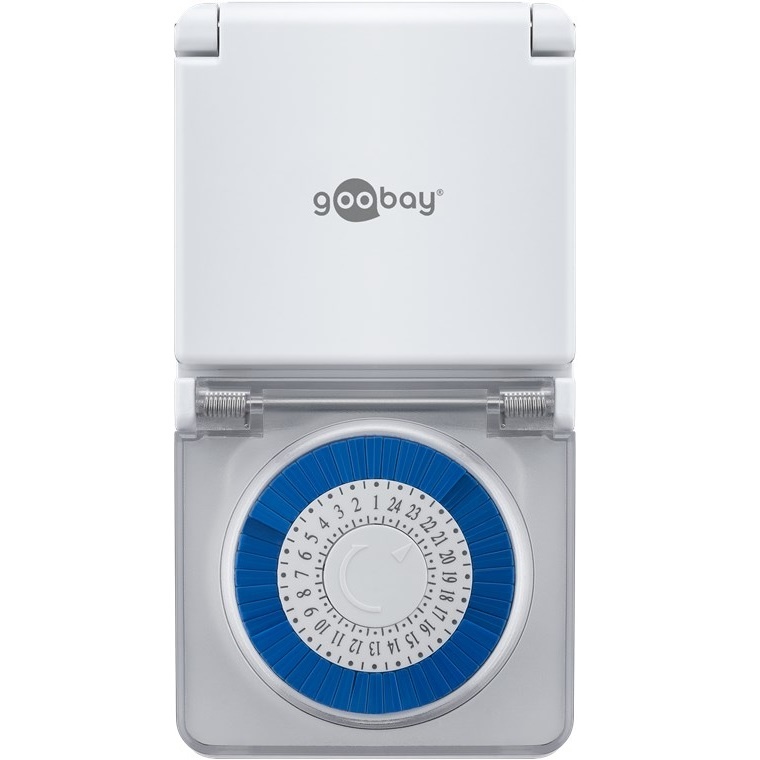Goobay tijdschakelklok - mechanisch (48 schakelingen per 24u) - voor buiten (IP44) / wit - Afbeelding 3