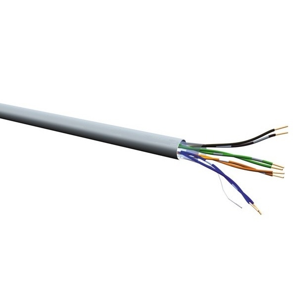 U/UTP CAT6 Gigabit netwerkkabel met flexibele aders - AWG24 / grijs - 100 meter