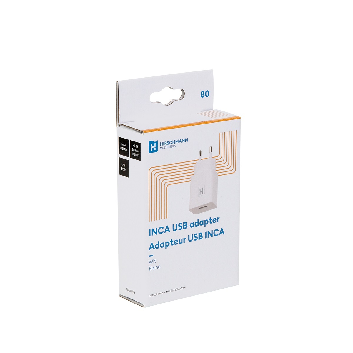 Hirschmann INCA USB SHOP voedingsadapter voor INCA 1G / wit - Afbeelding 2