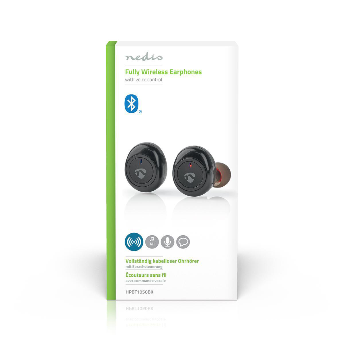 Nedis True Wireless Stereo in-ear Bluetooth earphones met microfoon en opbergcase - Micro USB / zwart - Afbeelding 8