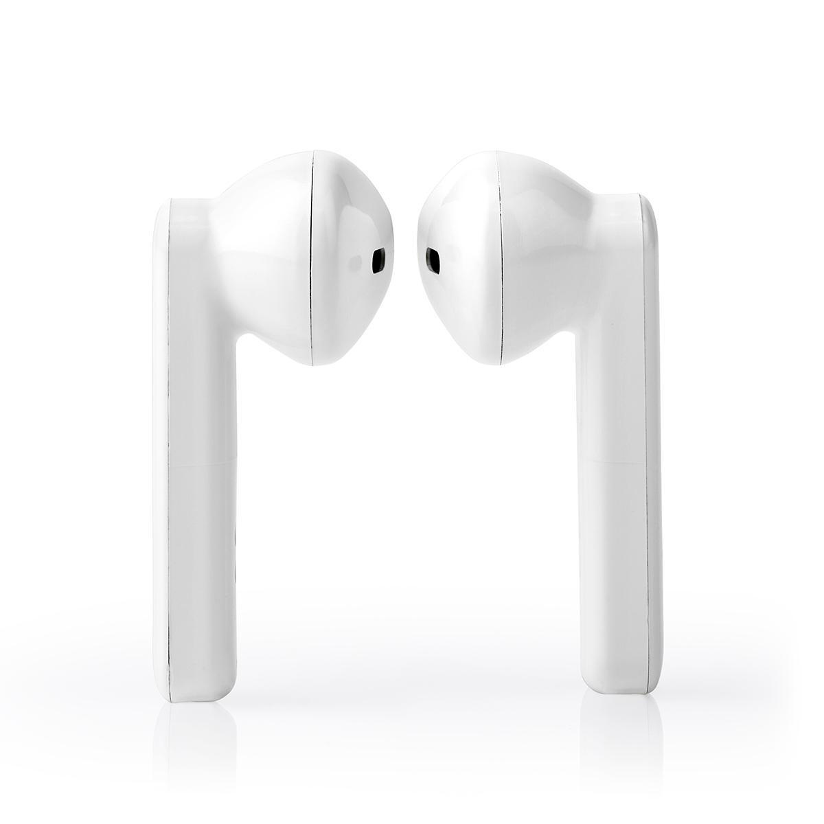 Nedis True Wireless Stereo in-ear Bluetooth earphones met microfoon en opbergcase - Micro USB / wit - Afbeelding 2