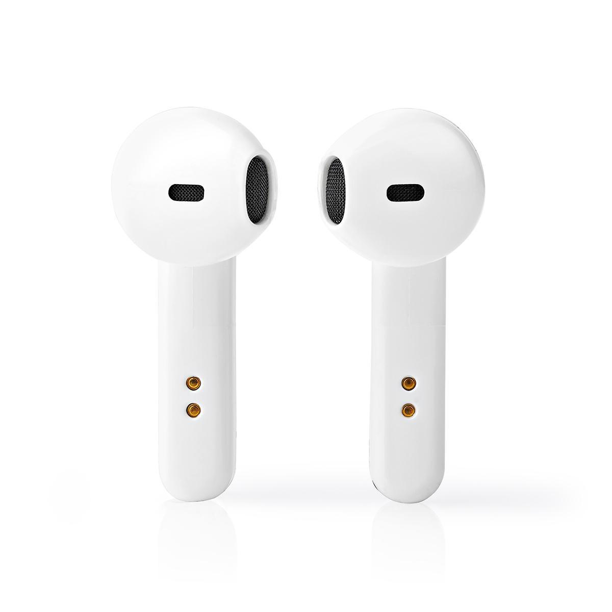 Nedis True Wireless Stereo in-ear Bluetooth earphones met microfoon en opbergcase - Micro USB / wit - Afbeelding 3