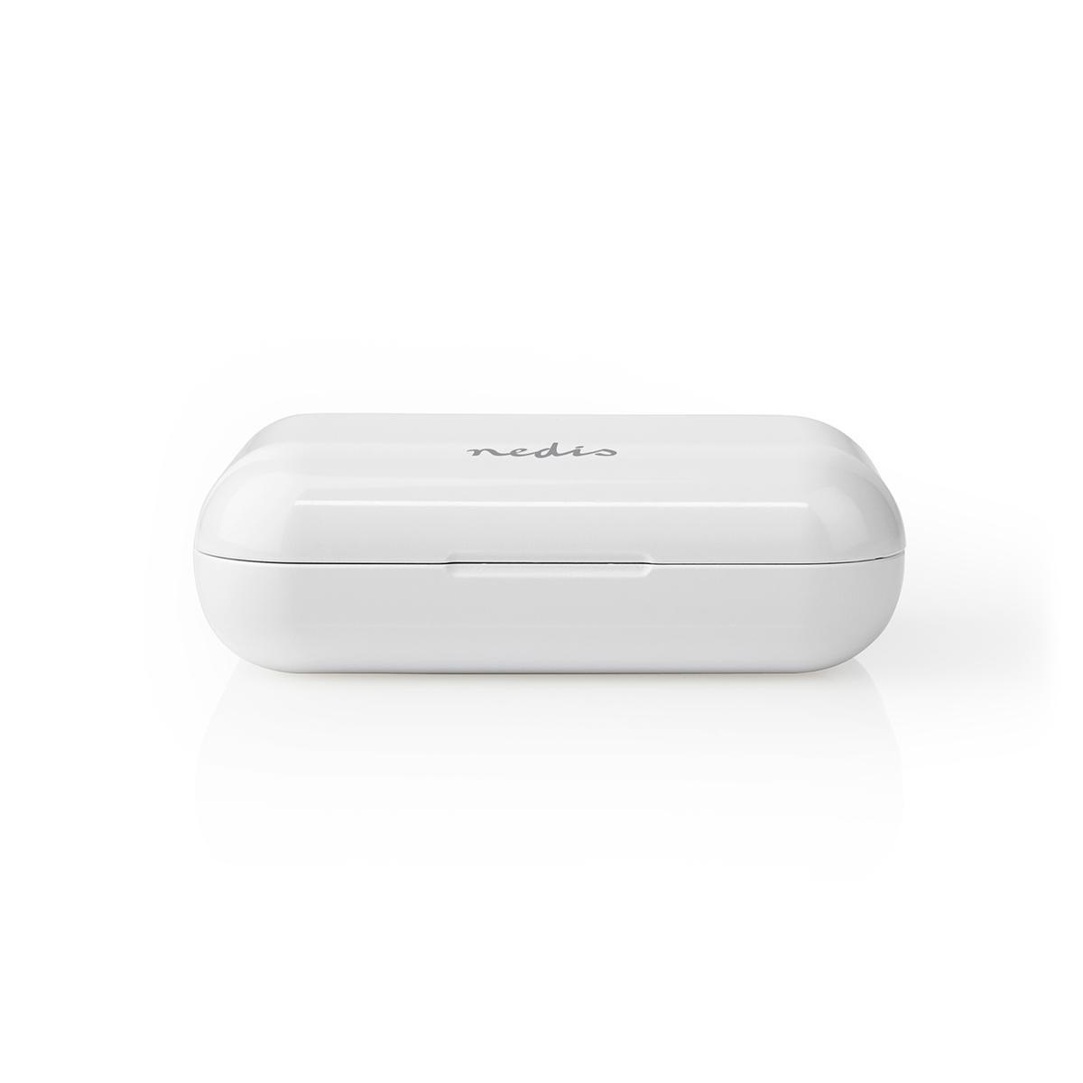 Nedis True Wireless Stereo in-ear Bluetooth earphones met microfoon en opbergcase - Micro USB / wit - Afbeelding 5