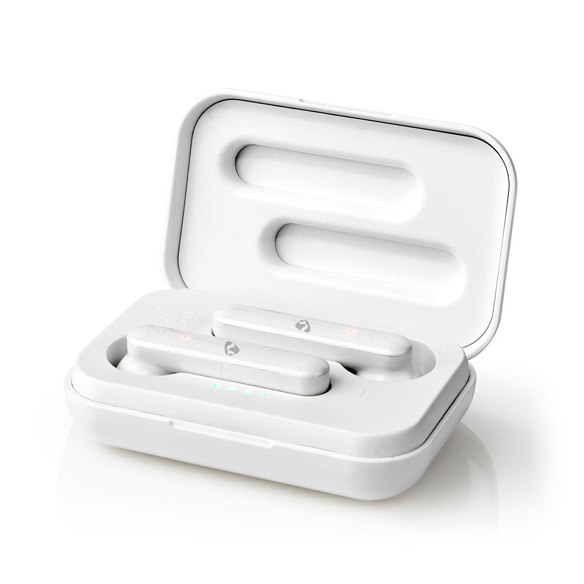 Nedis True Wireless Stereo in-ear Bluetooth earphones met microfoon en opbergcase - Micro USB / wit - Afbeelding 7