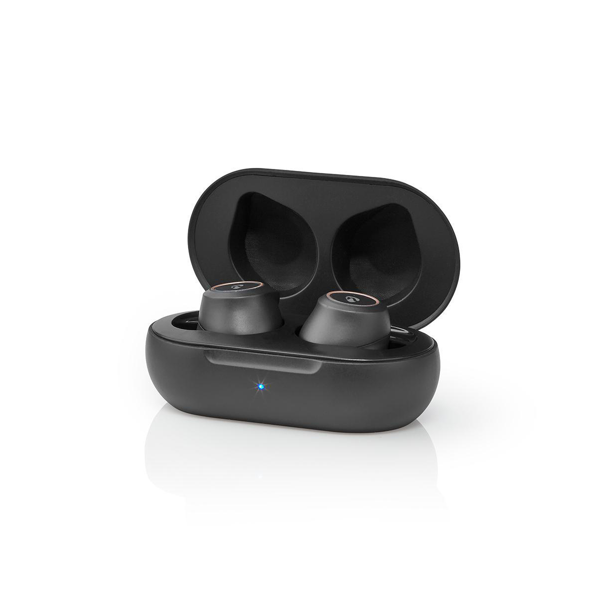 Nedis True Wireless Stereo in-ear Bluetooth earphones met microfoon en opbergcase - USB-C / zwart - Afbeelding 5