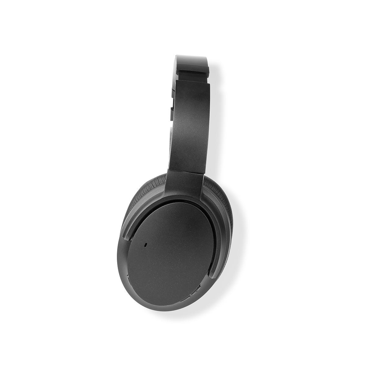 Nedis premium stereo over-ear Bluetooth hoofdtelefoon met microfoon en Active Noise Cancelling / zwart - Afbeelding 3