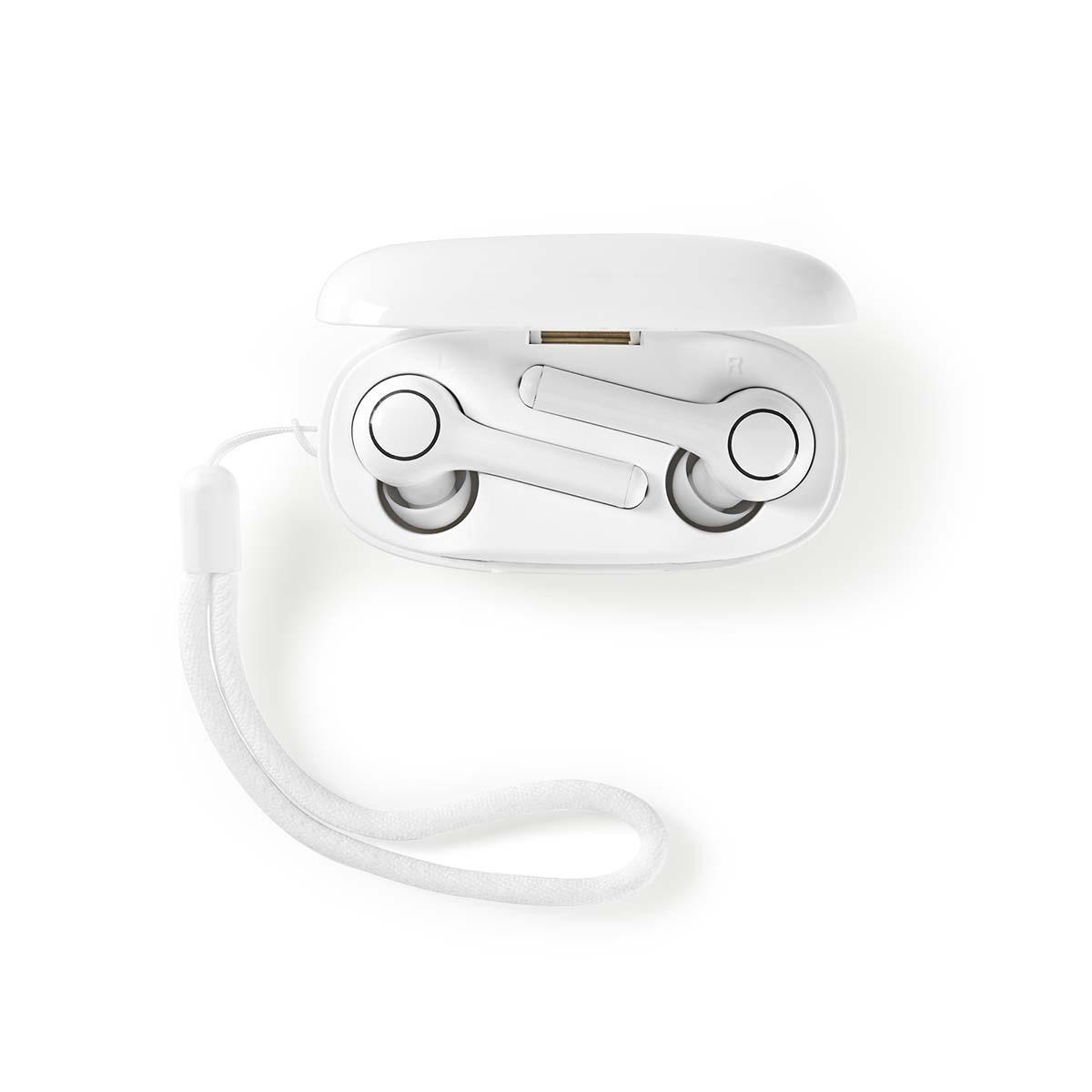 Nedis premium True Wireless Stereo in-ear Bluetooth earphones met microfoon en opbergcase - USB-C / wit - Afbeelding 6