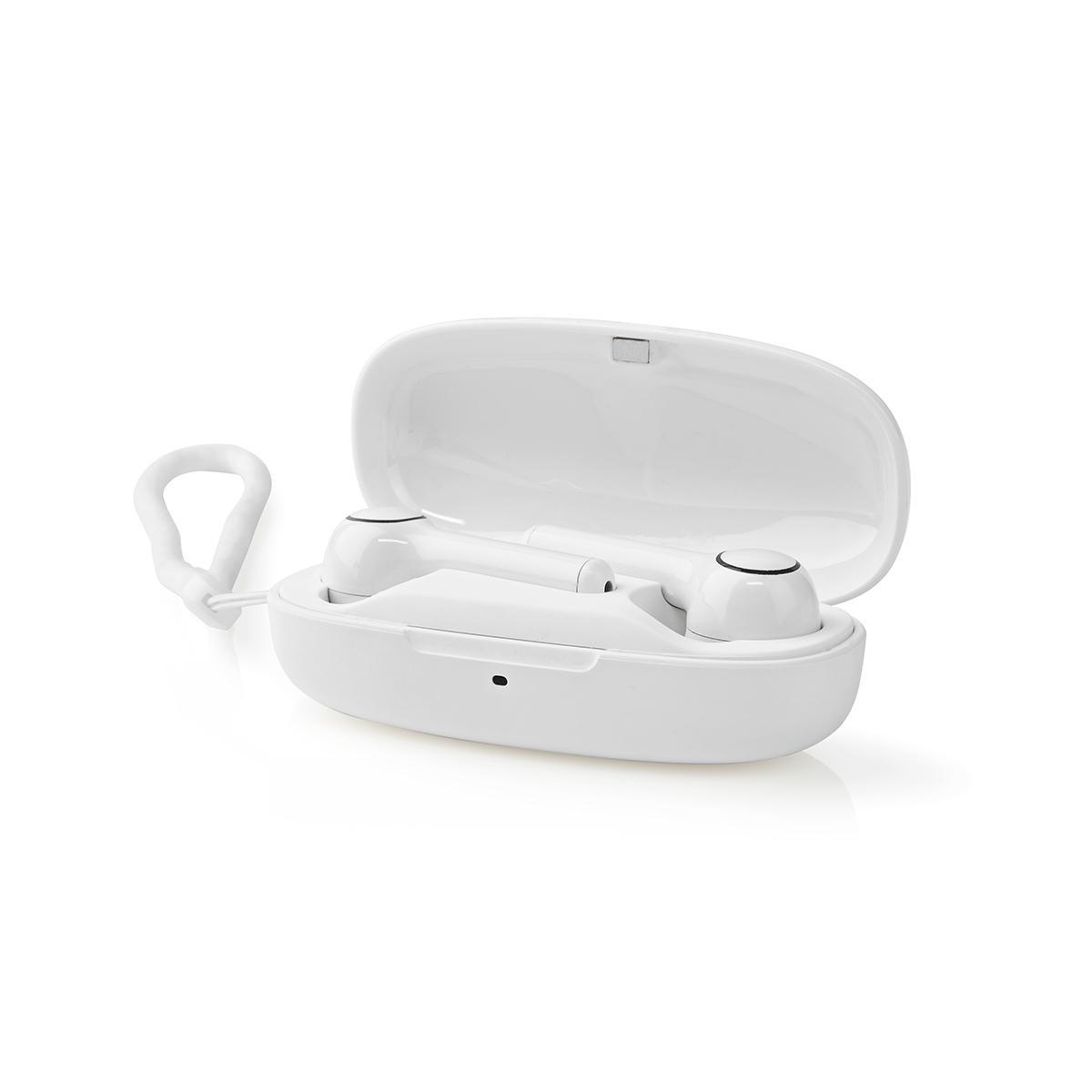 Nedis premium True Wireless Stereo in-ear Bluetooth earphones met microfoon en opbergcase - USB-C / wit - Afbeelding 7