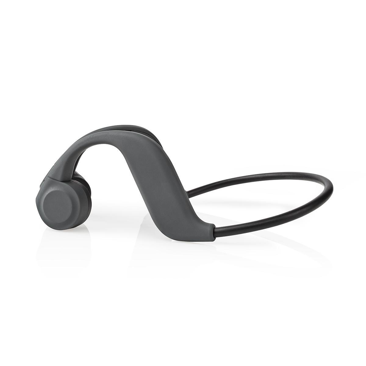 Nedis Bone Conduction Bluetooth hoofdtelefoon met microfoon / grijs - Afbeelding 2