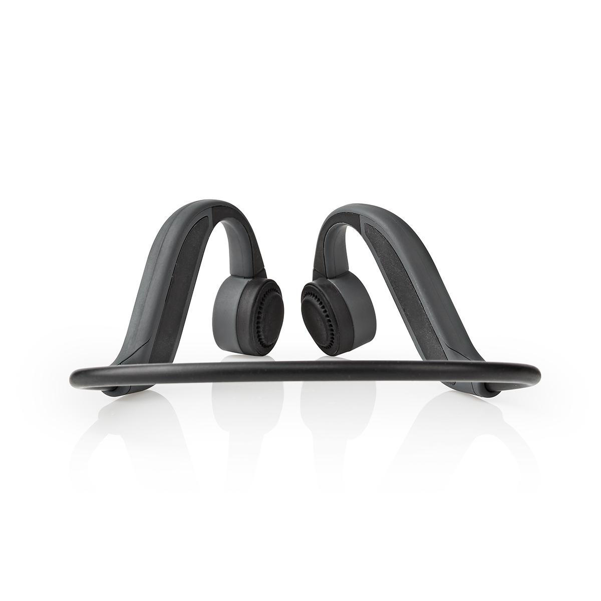 Nedis Bone Conduction Bluetooth hoofdtelefoon met microfoon / grijs - Afbeelding 4