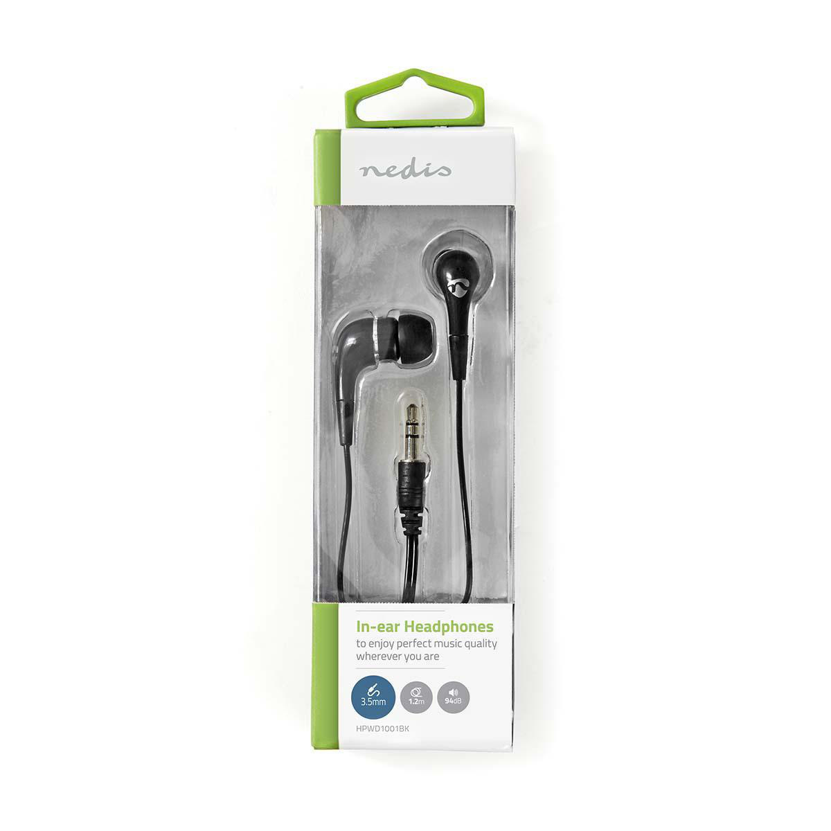 Bedrade Koptelefoon | 3,5 mm | Kabellengte: 1.20 m | Zwart - Afbeelding 2