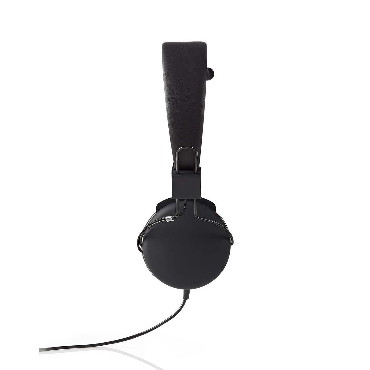 Bedrade On-ear Koptelefoon | 3,5 mm | Kabellengte: 1.20 m | Zwart - Afbeelding 2