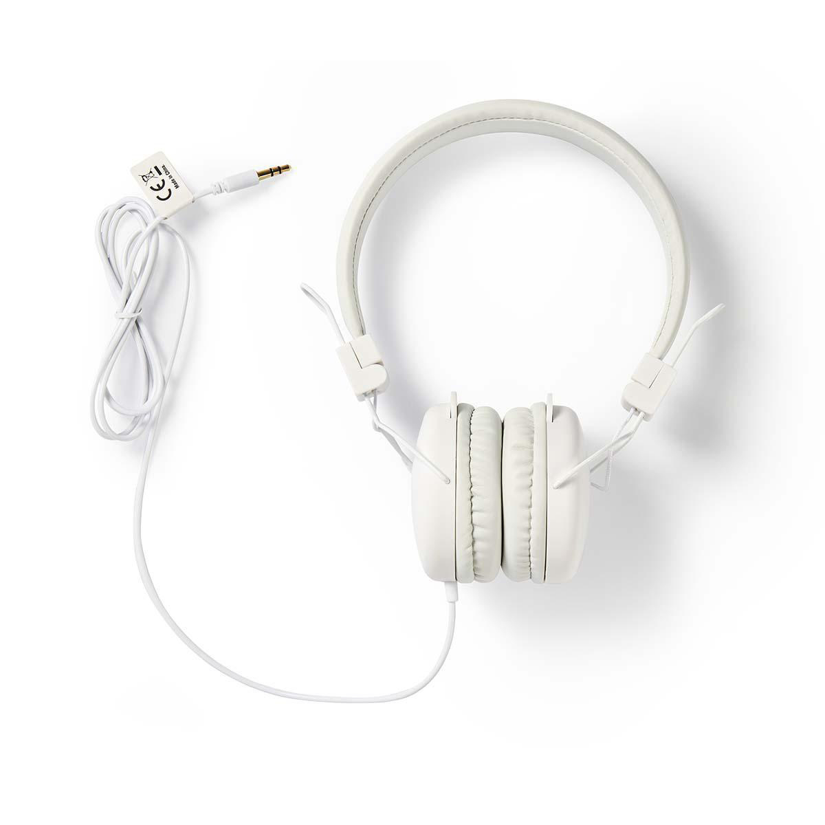 Bedrade On-ear Koptelefoon | 3,5 mm | Kabellengte: 1.20 m | Wit - Afbeelding 5