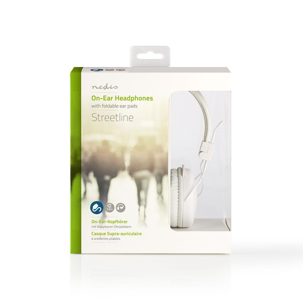 Bedrade On-ear Koptelefoon | 3,5 mm | Kabellengte: 1.20 m | Wit - Afbeelding 6