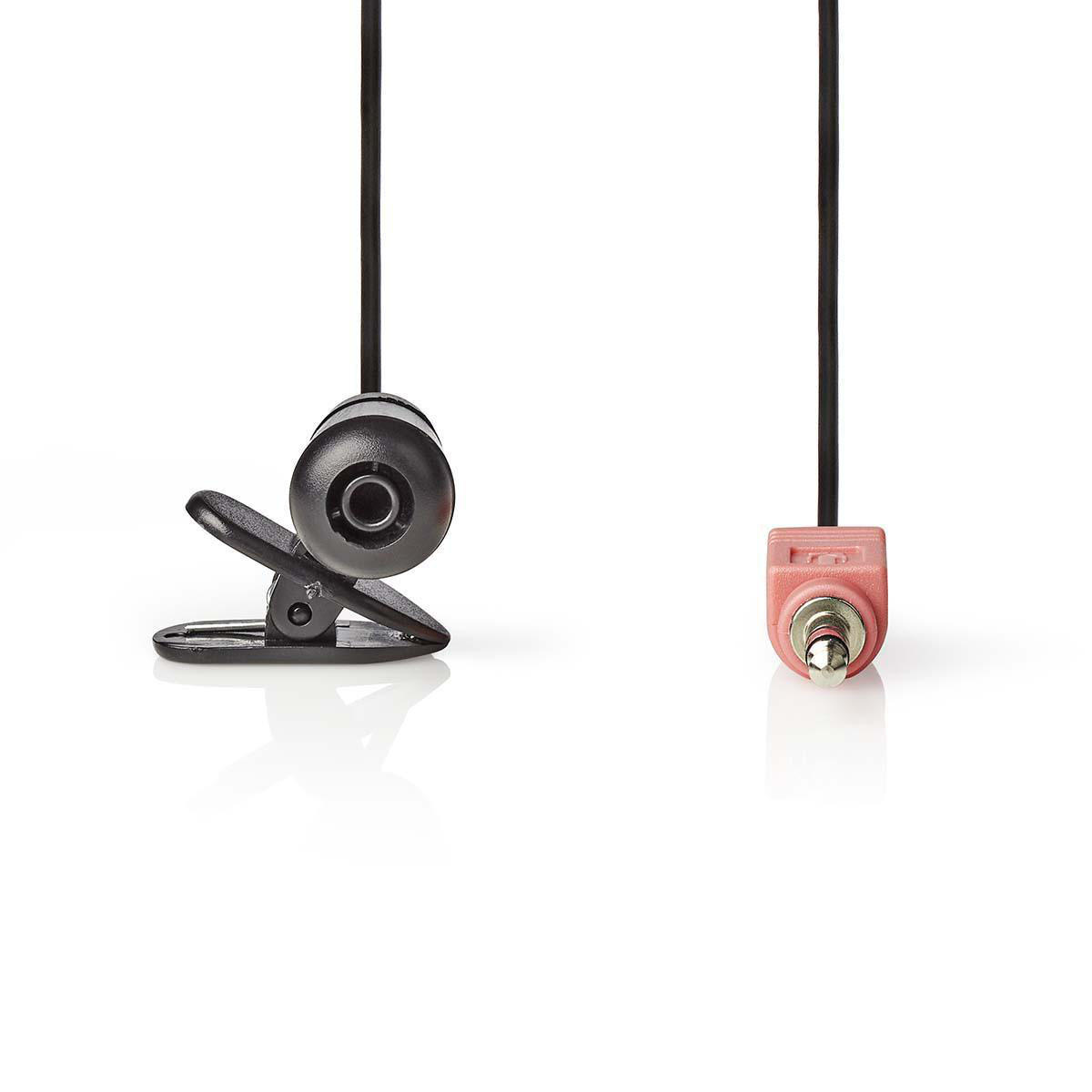 Nedis clip-on microfoon - 1x 3,5mm Jack / zwart - 1,8 meter - Afbeelding 2