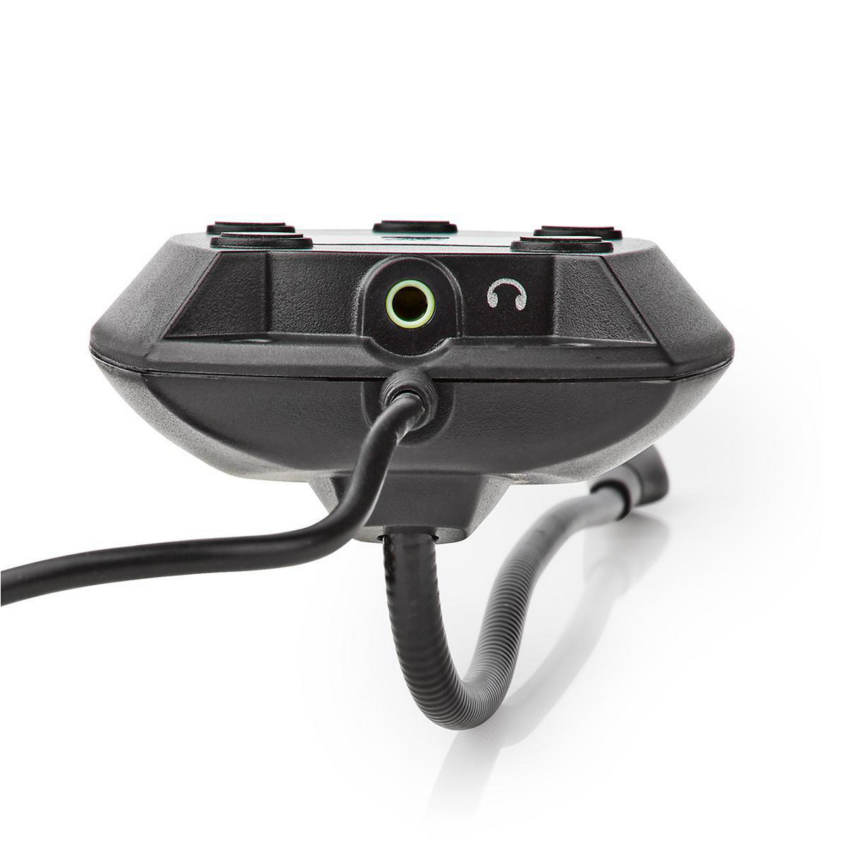 Nedis desk microfoon met flexibele nek - USB-A / zwart/grijs - 1,5 meter - Afbeelding 5
