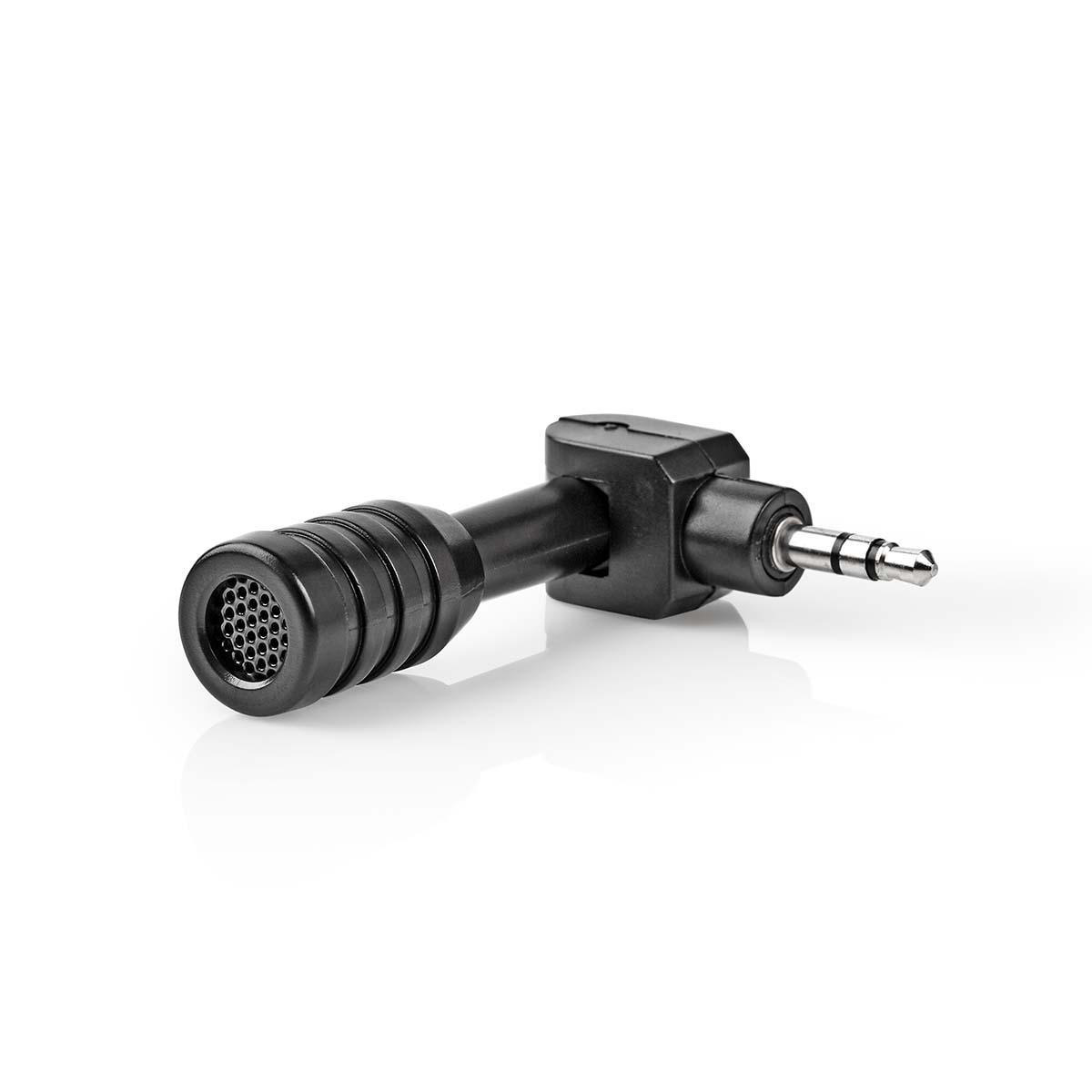 Nedis mini microfoon - 1x 3,5mm Jack / zwart - Afbeelding 2