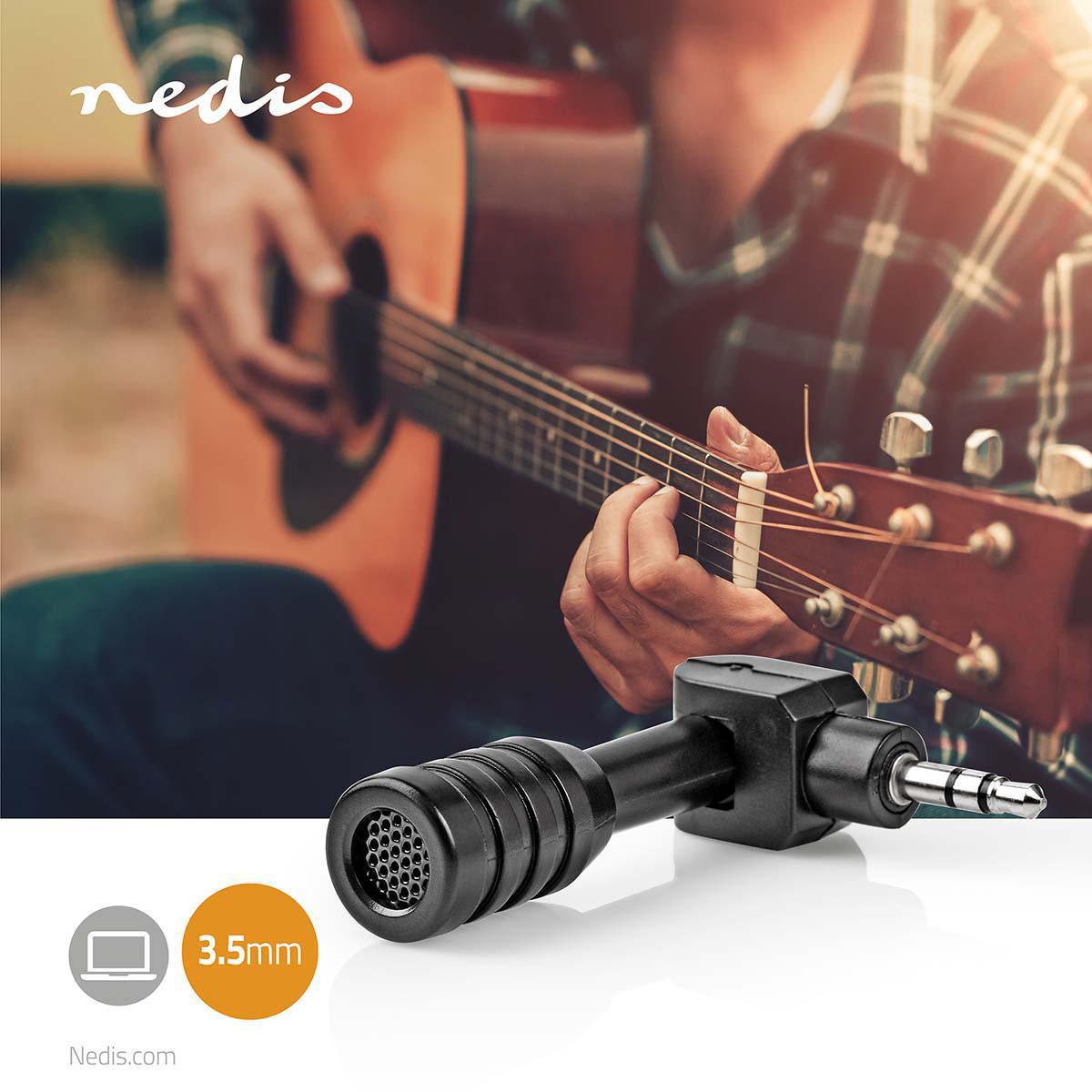 Nedis mini microfoon - 1x 3,5mm Jack / zwart - Afbeelding 9