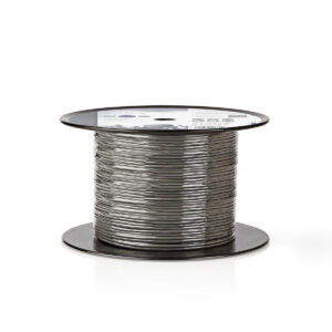 Nedis 2x 2-aderige gebalanceerde audiokabel - 4x 0,16mm / grijs - 100 meter
