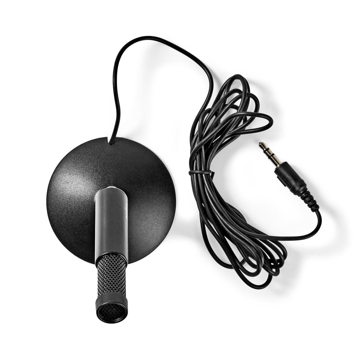 Nedis desk microfoon met kantelbare kop - 1x 3,5mm Jack / zwart - 1,8 meter - Afbeelding 4