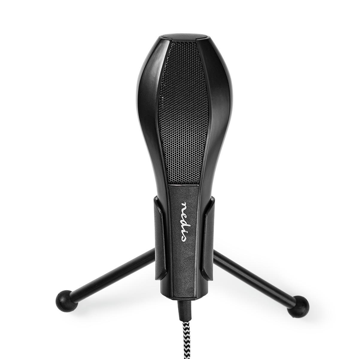 Nedis condensator microfoon met tripod standaard - USB-A / zwart - 1,4 meter - Afbeelding 4