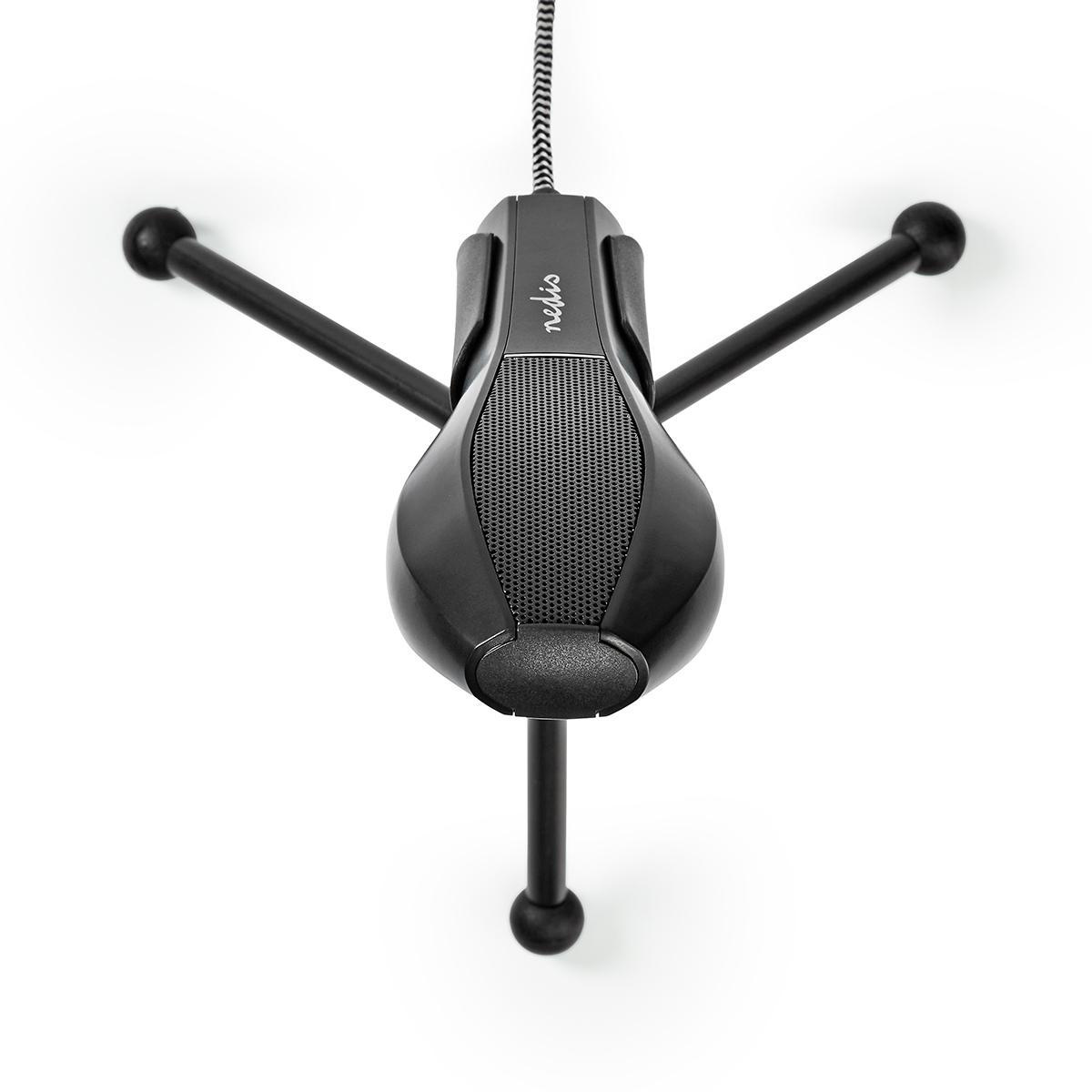 Nedis condensator microfoon met tripod standaard - USB-A / zwart - 1,4 meter - Afbeelding 5