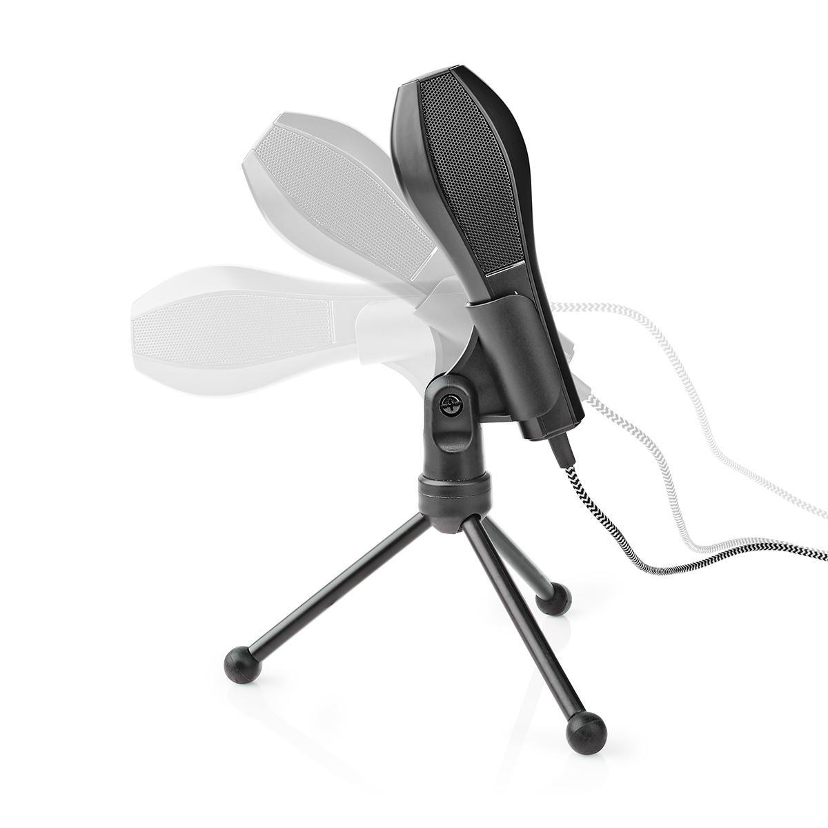 Nedis condensator microfoon met tripod standaard - USB-A / zwart - 1,4 meter - Afbeelding 7