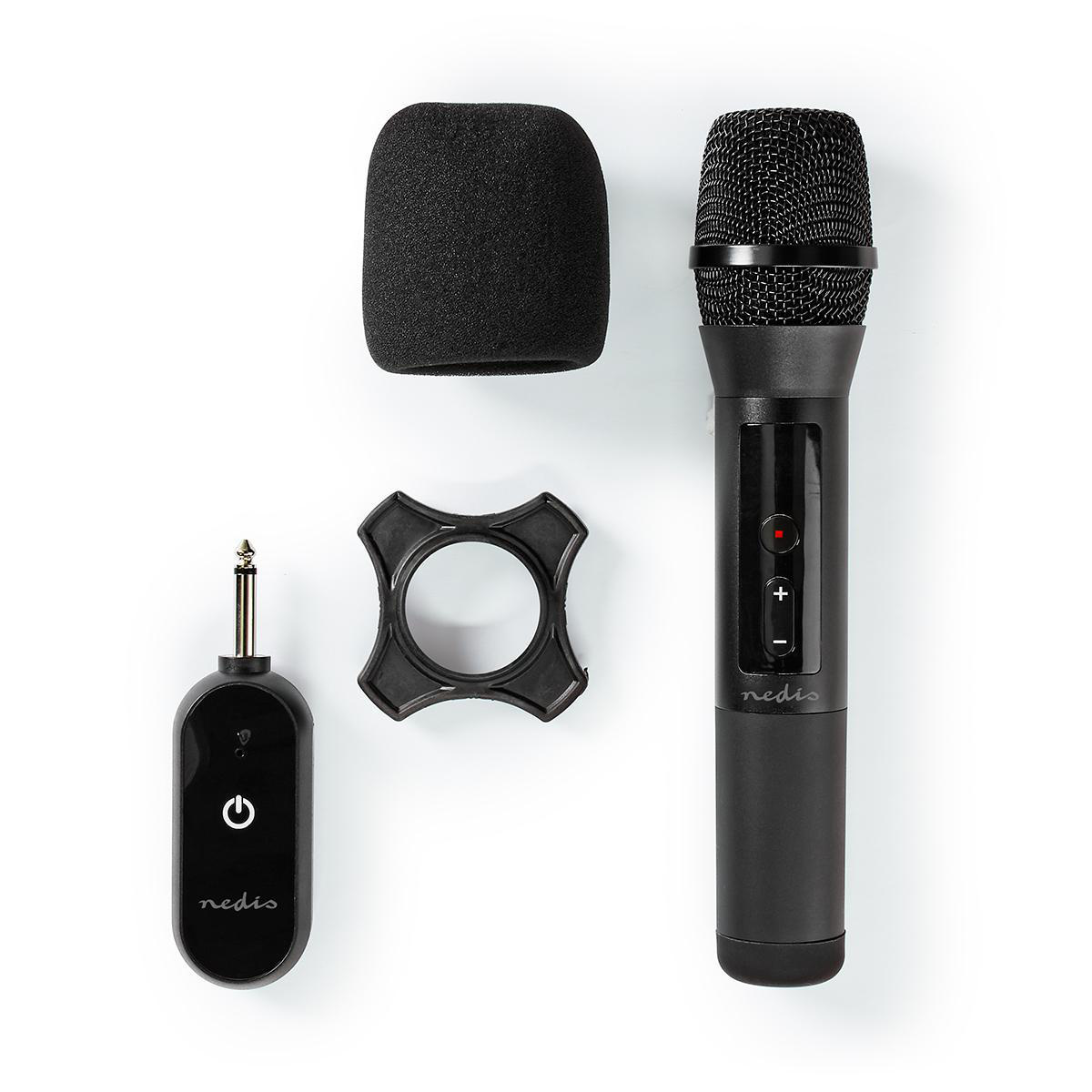 Nedis draadloze microfoon set met 1 microfoon / zwart - Afbeelding 9