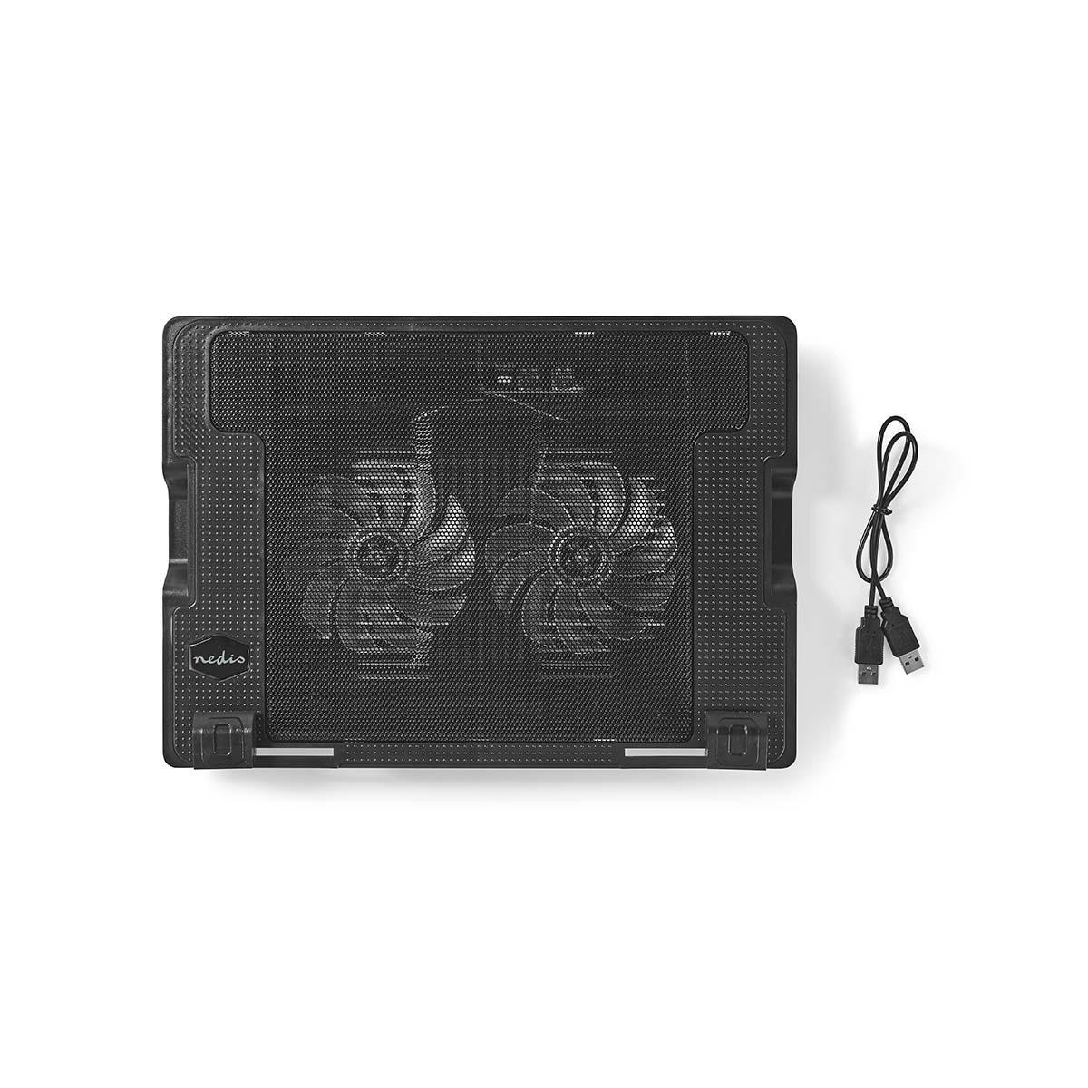 Notebookstandaard | Aantal ventilatoren: 2 | USB Gevoed | Aantal standen: 4 | 18 " | 1200 rpm | LED - Afbeelding 5