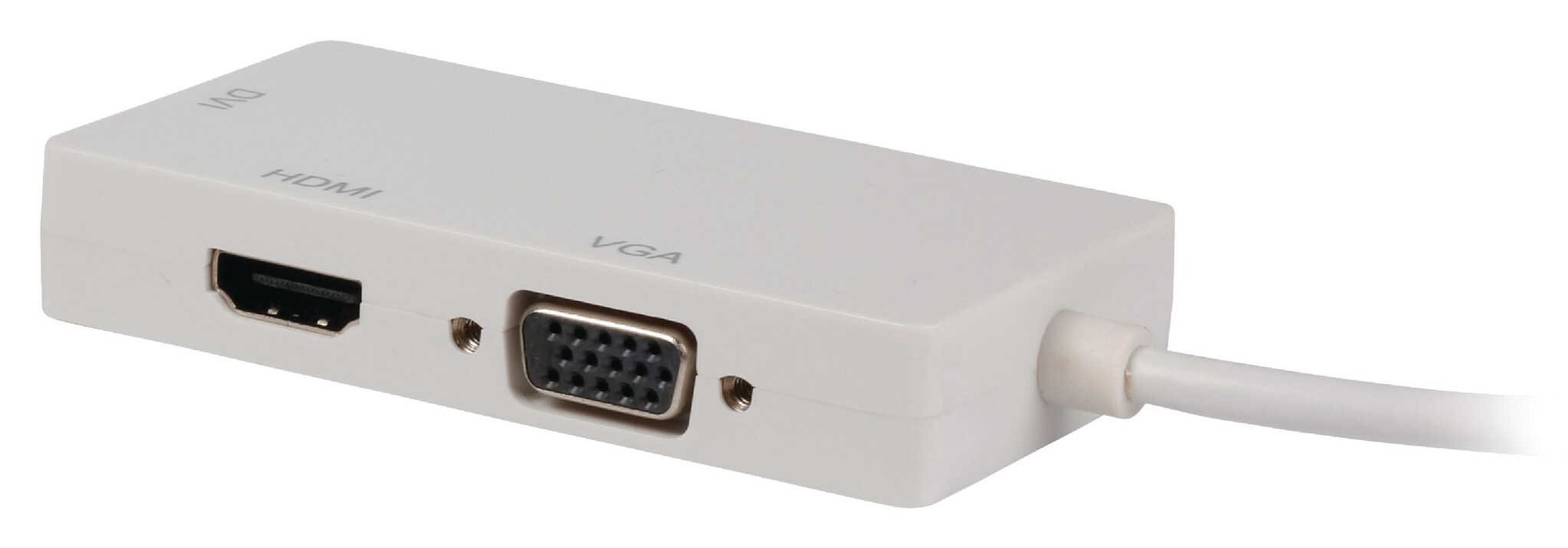 Mini DisplayPort 1.1 naar HDMI, DVI en VGA adapter / wit - 0,20 meter - Afbeelding 3