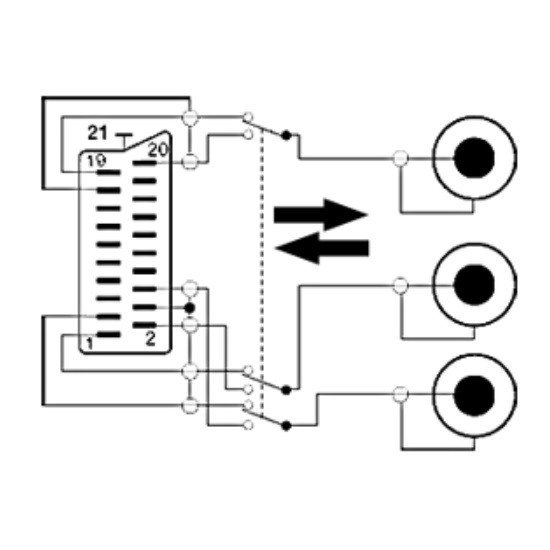 Scart (m) - Composiet 3RCA (m) kabel / zwart - 1 meter - Afbeelding 2