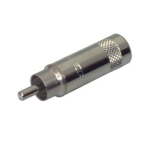 Connector RCA Male Zilver
