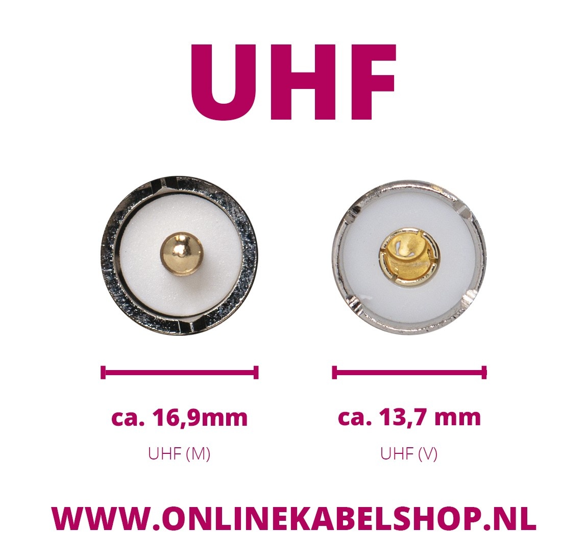 BNC (m) - UHF (v) adapter - 50 Ohm - Afbeelding 4