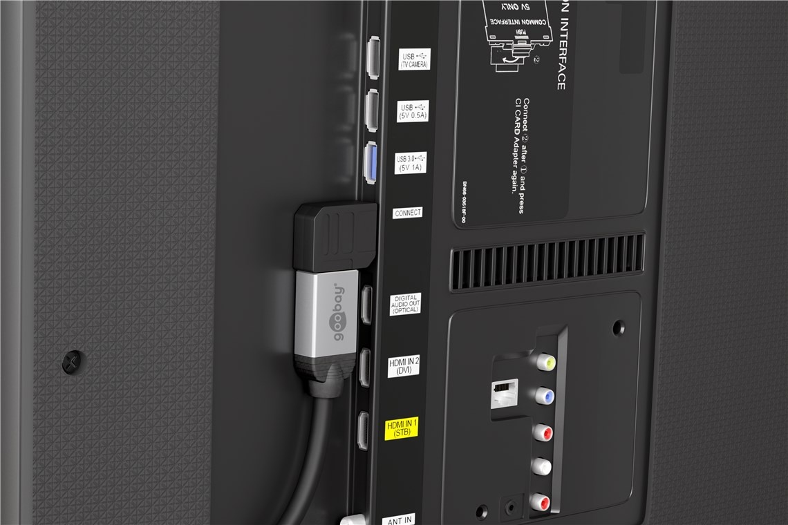 Compacte haakse HDMI adapter naar rechts - HDMI2.0 (4K 60Hz + HDR) - Afbeelding 2
