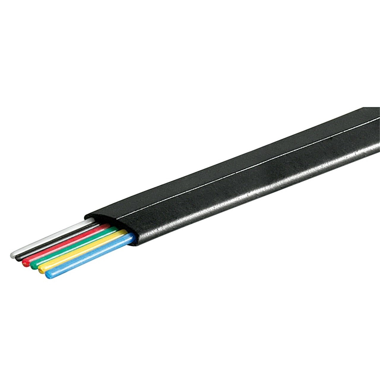 Telefoonkabel 6-aderig op rol - CU koper (AWG30) / zwart - 100 meter - Afbeelding 2