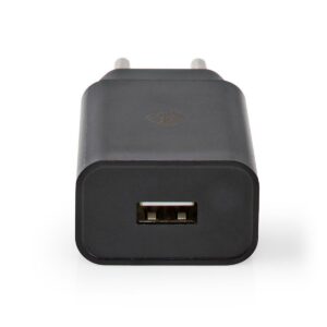 Oplader | 12 W | 1x 2.4 A | Outputs: 1 | USB-A | Geen Kabel Inbegrepen | Single Voltage Output | Zwart