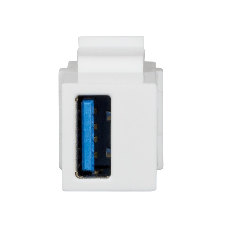 USB-A Keystone module | USB3.0 5 Gbps | wit - Afbeelding 3