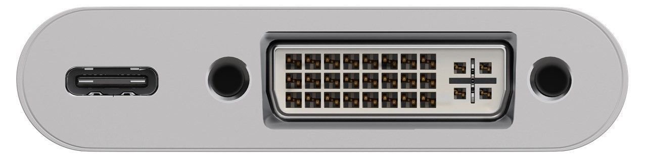 USB-C naar DVI en USB-C PD adapter met DP Alt Mode (1920 x 1200) / wit - 0,15 meter - Afbeelding 2