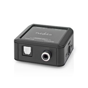 Digitale Audioconverter | 1-weg | Ingangen audio / video / data: DC Power / HDMI™ Input | Uitgangen audio / video / data: 1x Coax Audio / 1x TosLink Female | Automatisch | Antraciet