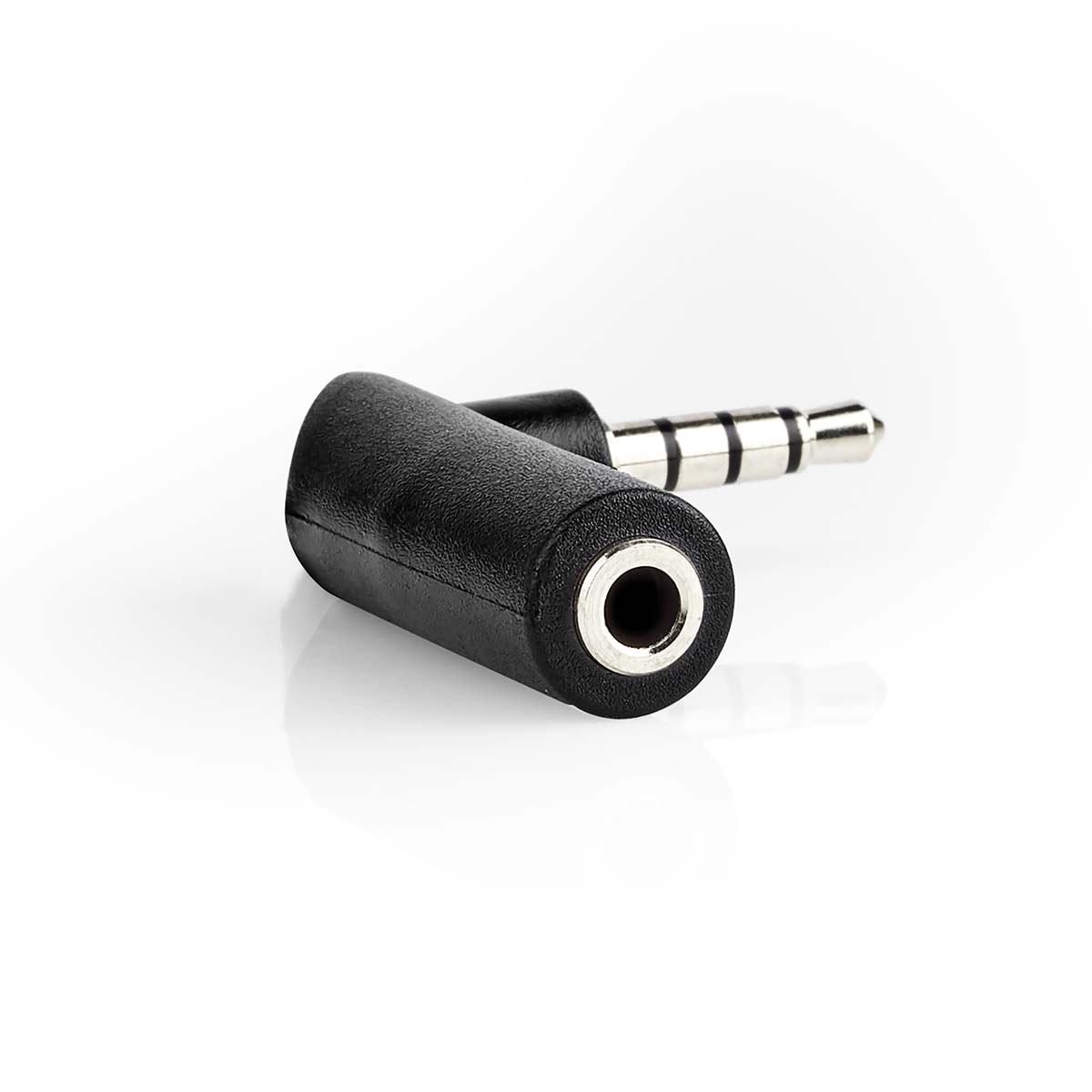 3,5mm Jack 4-polig haakse stereo audio/video adapter / zwart - Afbeelding 5