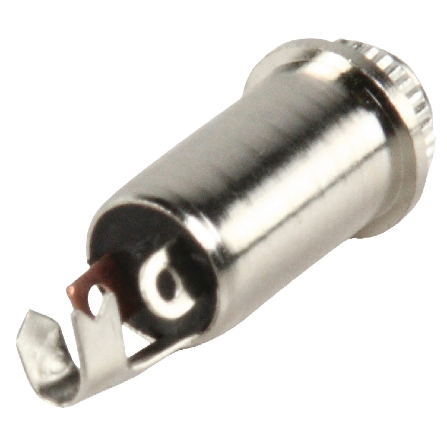 3,5mm Jack (v) inbouw connector - metaal - 2 soldeerpunten + massa klem / stereo - Afbeelding 2