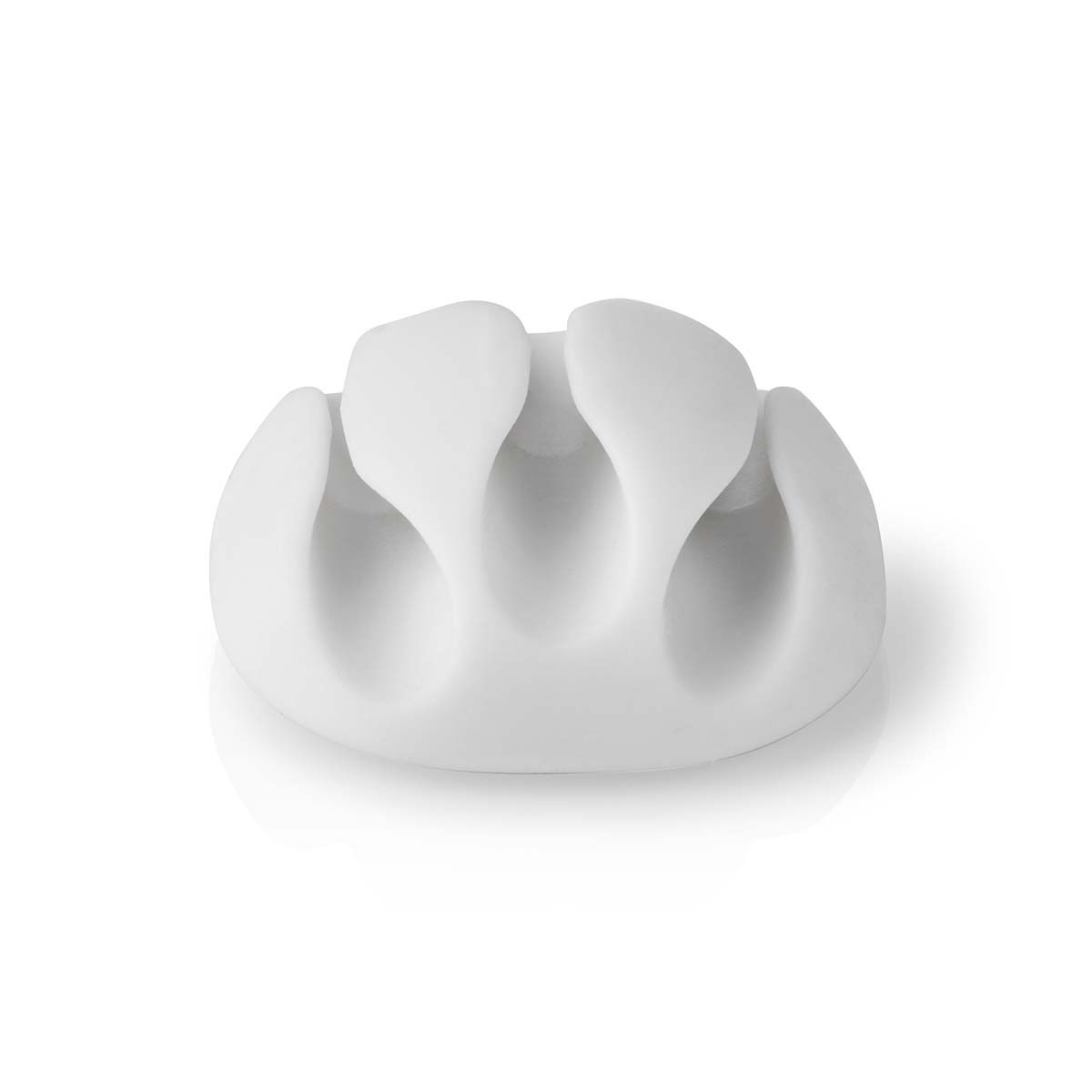 Nedis zelfklevende kabelhouders voor 3 kabels - 4 stuks / wit