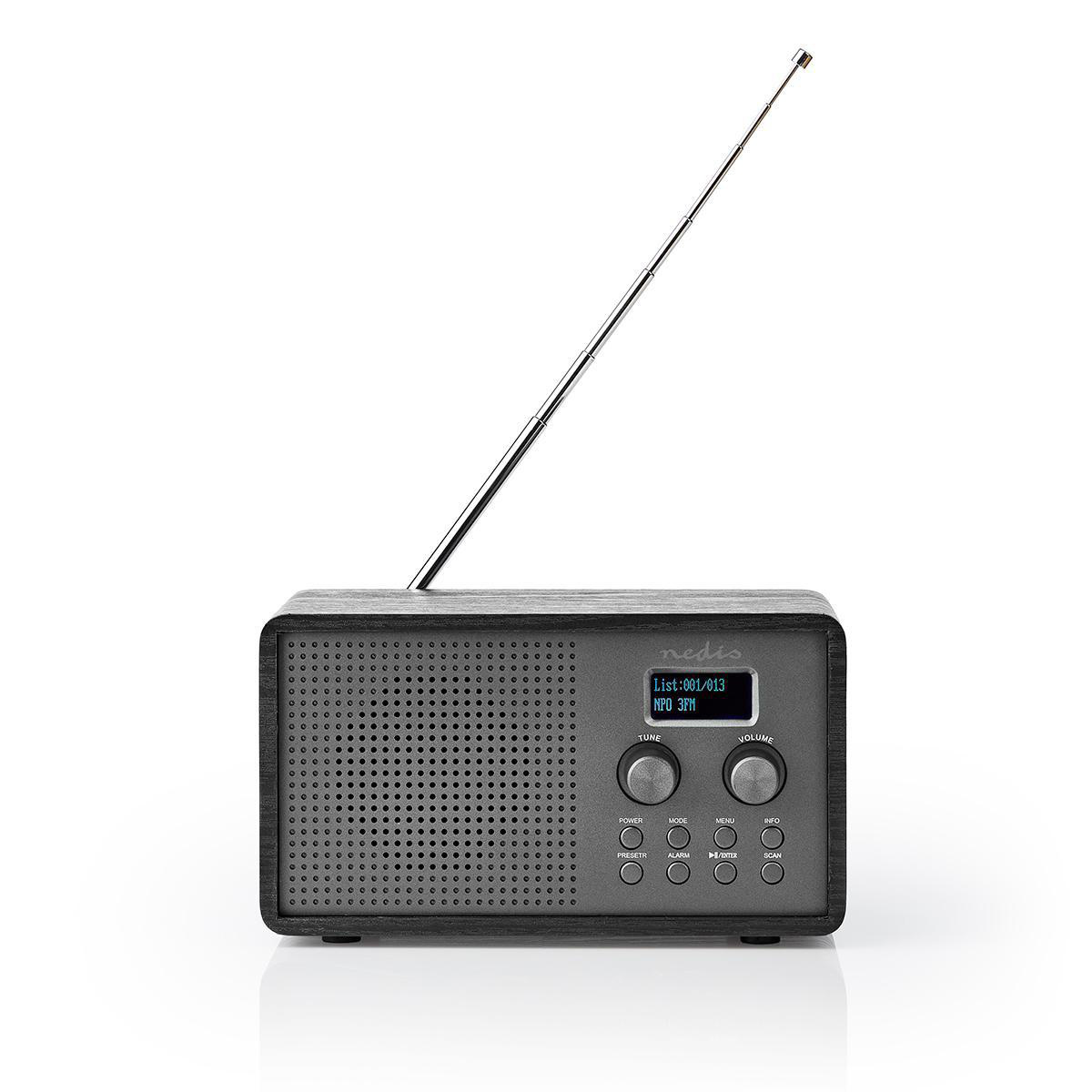 DAB+ Radio | Tafelmodel | DAB+ / FM | 1.3 " | Zwart-Wit Scherm | Batterij Gevoed / USB Gevoed | Digitaal | 4.5 W | Bluetooth® | Wekker | Slaaptimer | Zwart - Afbeelding 2