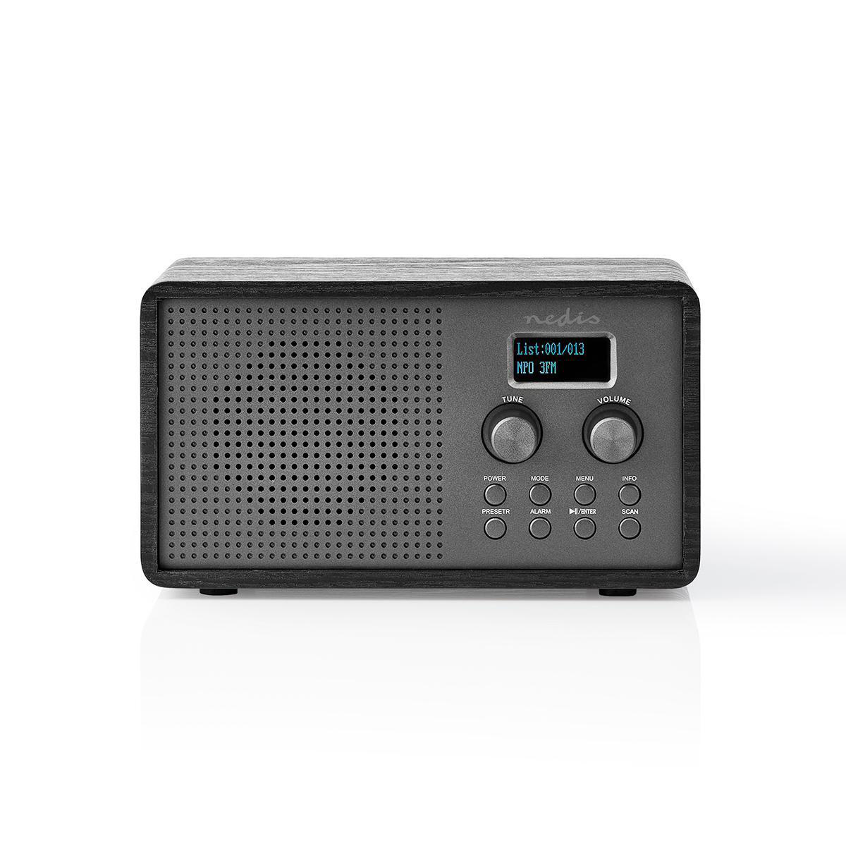 DAB+ Radio | Tafelmodel | DAB+ / FM | 1.3 " | Zwart-Wit Scherm | Batterij Gevoed / USB Gevoed | Digitaal | 4.5 W | Bluetooth® | Wekker | Slaaptimer | Zwart - Afbeelding 3