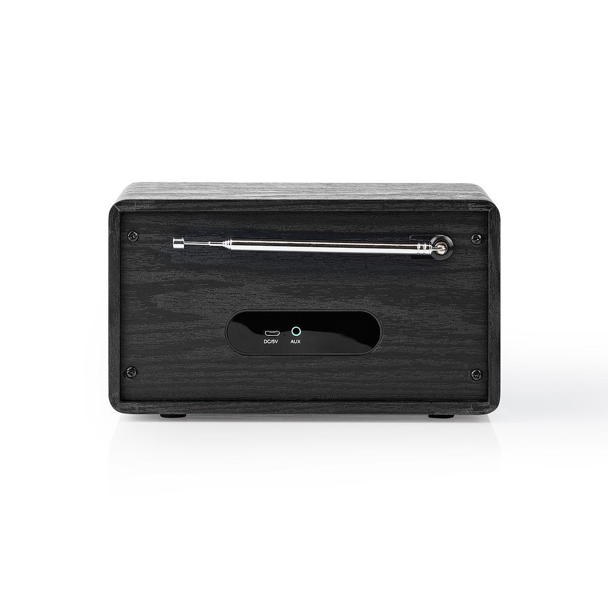 DAB+ Radio | Tafelmodel | DAB+ / FM | 1.3 " | Zwart-Wit Scherm | Batterij Gevoed / USB Gevoed | Digitaal | 4.5 W | Bluetooth® | Wekker | Slaaptimer | Zwart - Afbeelding 4