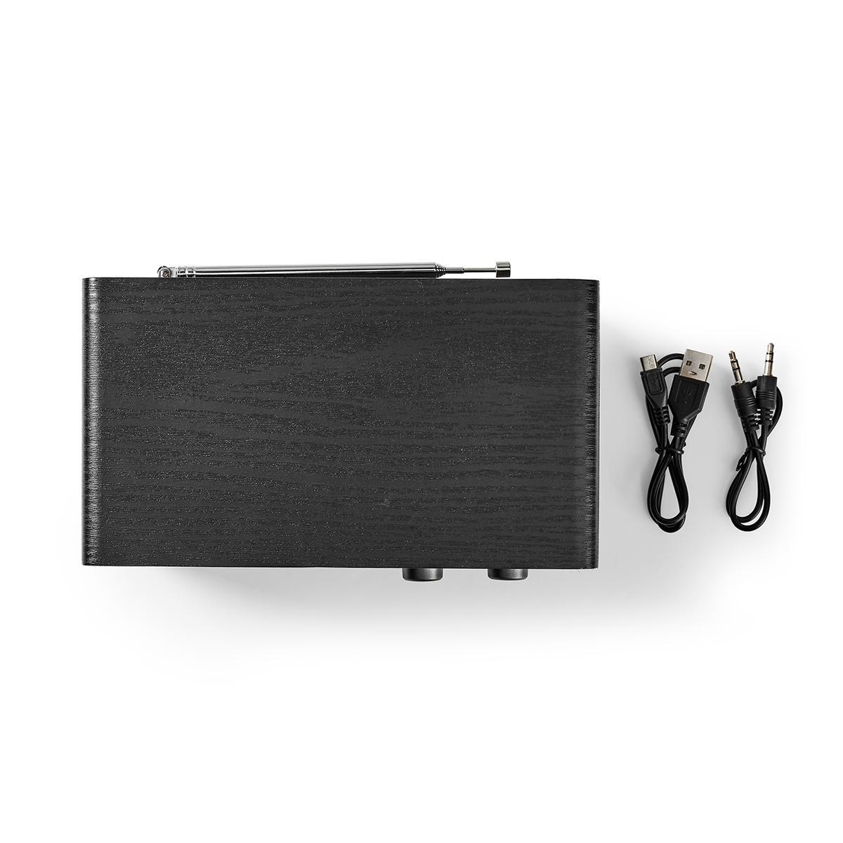 DAB+ Radio | Tafelmodel | DAB+ / FM | 1.3 " | Zwart-Wit Scherm | Batterij Gevoed / USB Gevoed | Digitaal | 4.5 W | Bluetooth® | Wekker | Slaaptimer | Zwart - Afbeelding 5