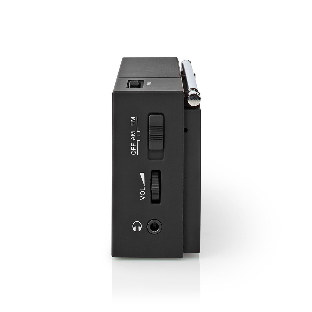 FM-Radio | Draagbaar Model | AM / FM | Batterij Gevoed | Analoog | 1.5 W | Zwart-Wit Scherm | Koptelefoonoutput | IP20 | Zwart - Afbeelding 4